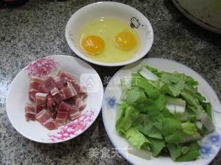 Scrambled Eggs with Bacon and Cabbage recipe