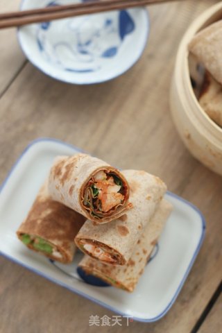 Low-fat Whole Wheat Chicken Burrito recipe