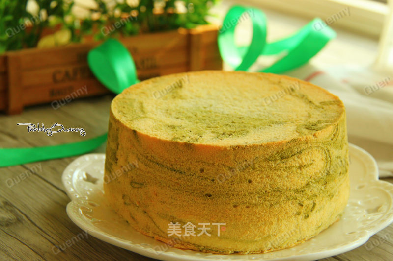[tianjin] Matcha Marble Chiffon Cake recipe