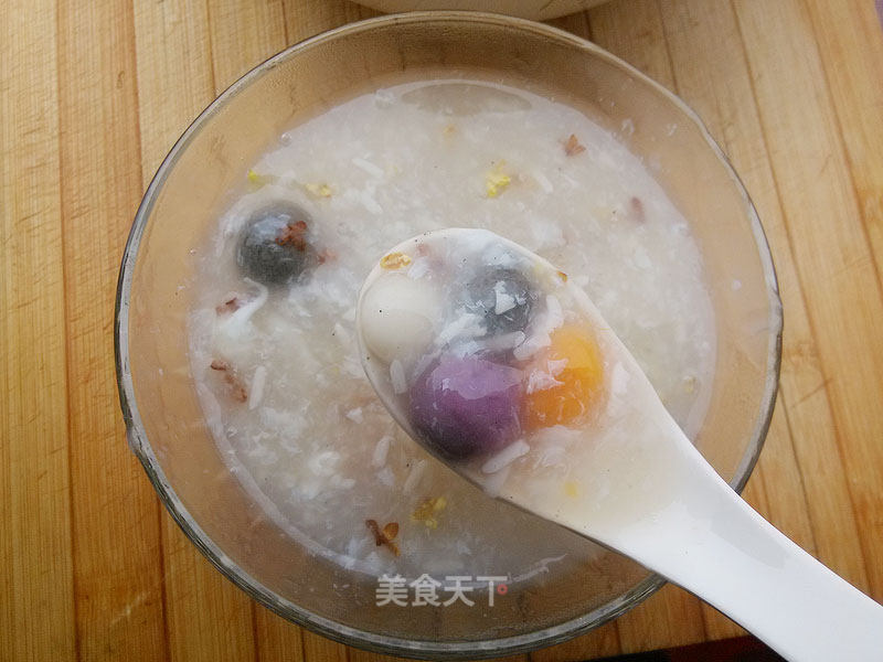 Four-color Sweet-scented Osmanthus Fermented Rice Ball recipe