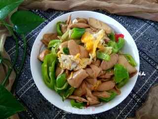 Scrambled Eggs with Pleurotus Eryngii and Hot Pepper recipe