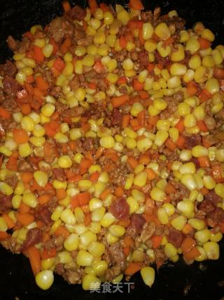 Stir-fried Corn Kernels with Carrots recipe