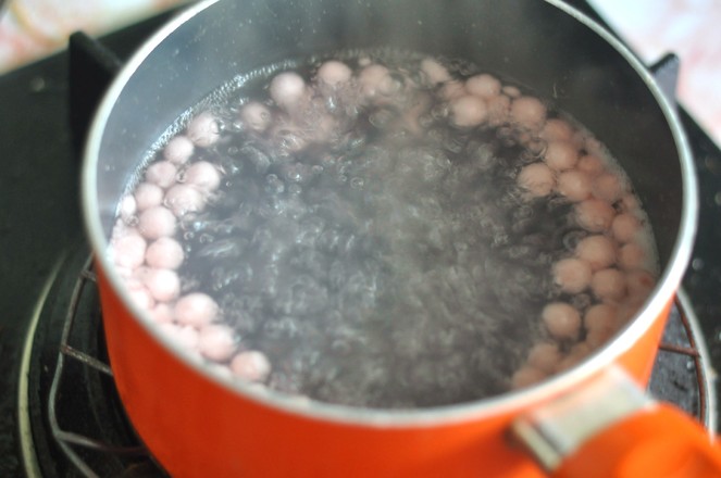 Loquat Coconut Milk Taro Balls recipe