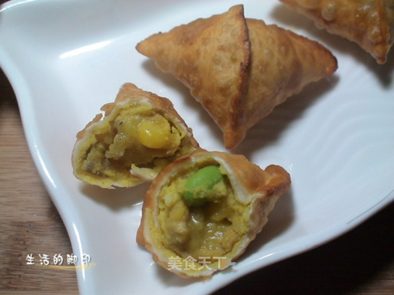 【curry Fried Triangle】 recipe