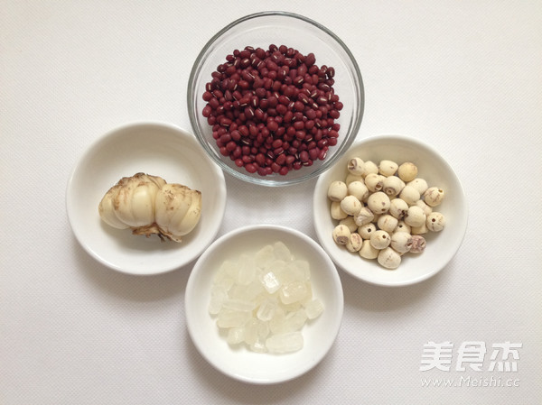 Red Bean Lotus Seed Lily Syrup recipe