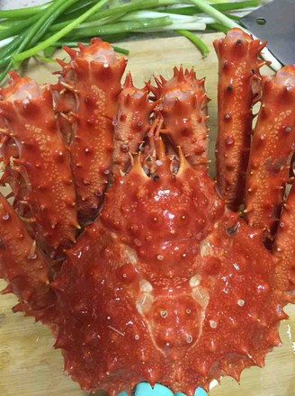 Spicy Fried King Crab recipe