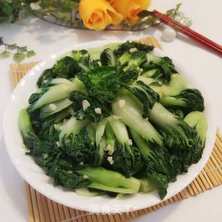 Stir-fried Cabbage Seedlings with Garlic recipe