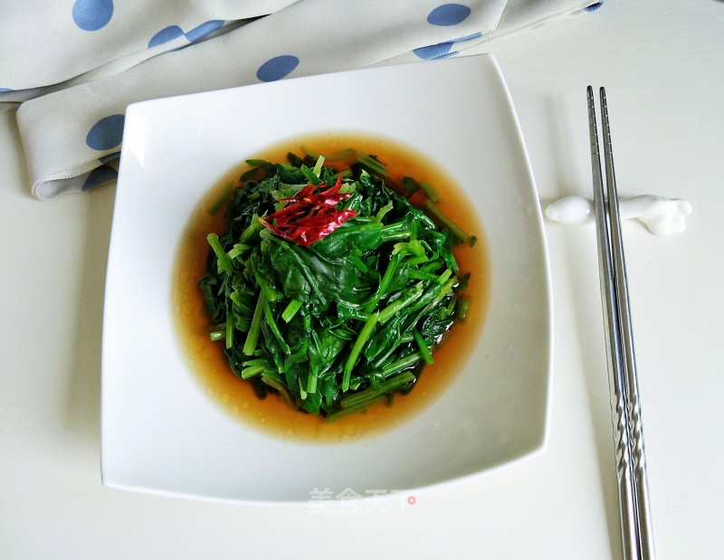 Spinach with Mustard Oil recipe