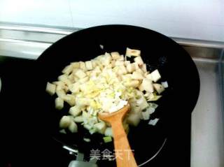 Scallop and Abalone Sauce, Roasted Mushroom, Tricholoma and Yam recipe