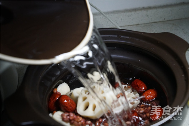 Double Red Lotus Root Sweet Soup recipe