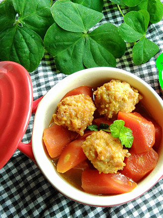 Meatballs Stewed with Carrots recipe