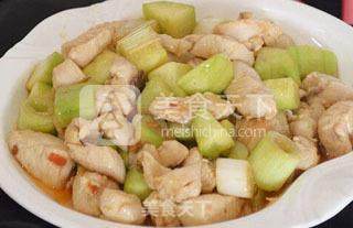 Stir-fried Chicken with Cucumber recipe