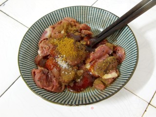 Stir-fried Chicken Hearts with Scallions recipe