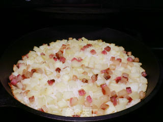 Iron Pot Bacon and Potato Baked Rice recipe