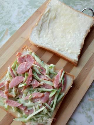 Salad#sandwich Toast recipe