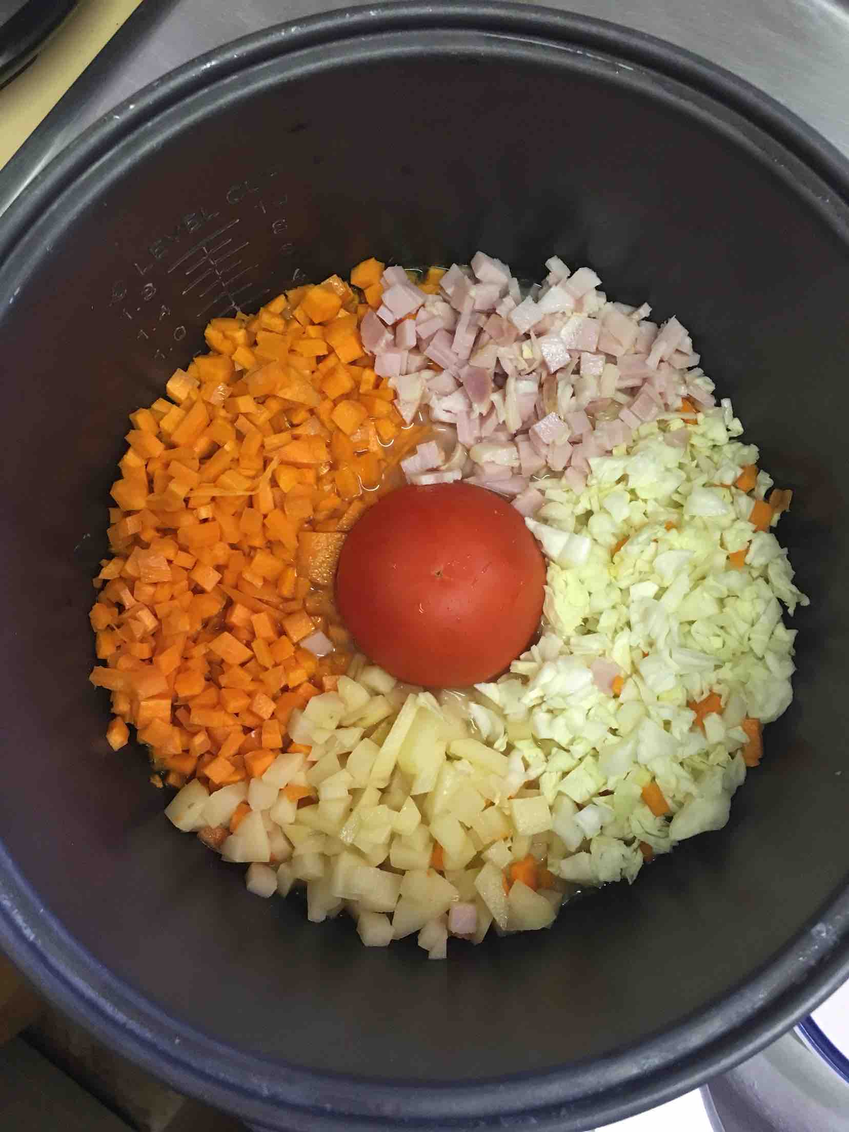 Stewed Rice with Tomato Sauce recipe