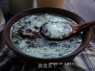 #trust之美#roasted Bone Congee with Dried Vegetables recipe