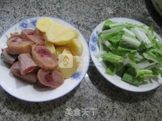 Pork Cabbage Chicken Drumstick with Boiled Potatoes recipe