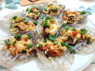 Steamed Scallops with Garlic Vermicelli recipe