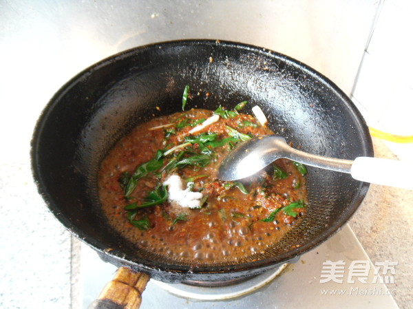 Fried Razor Clams with Green Onion recipe
