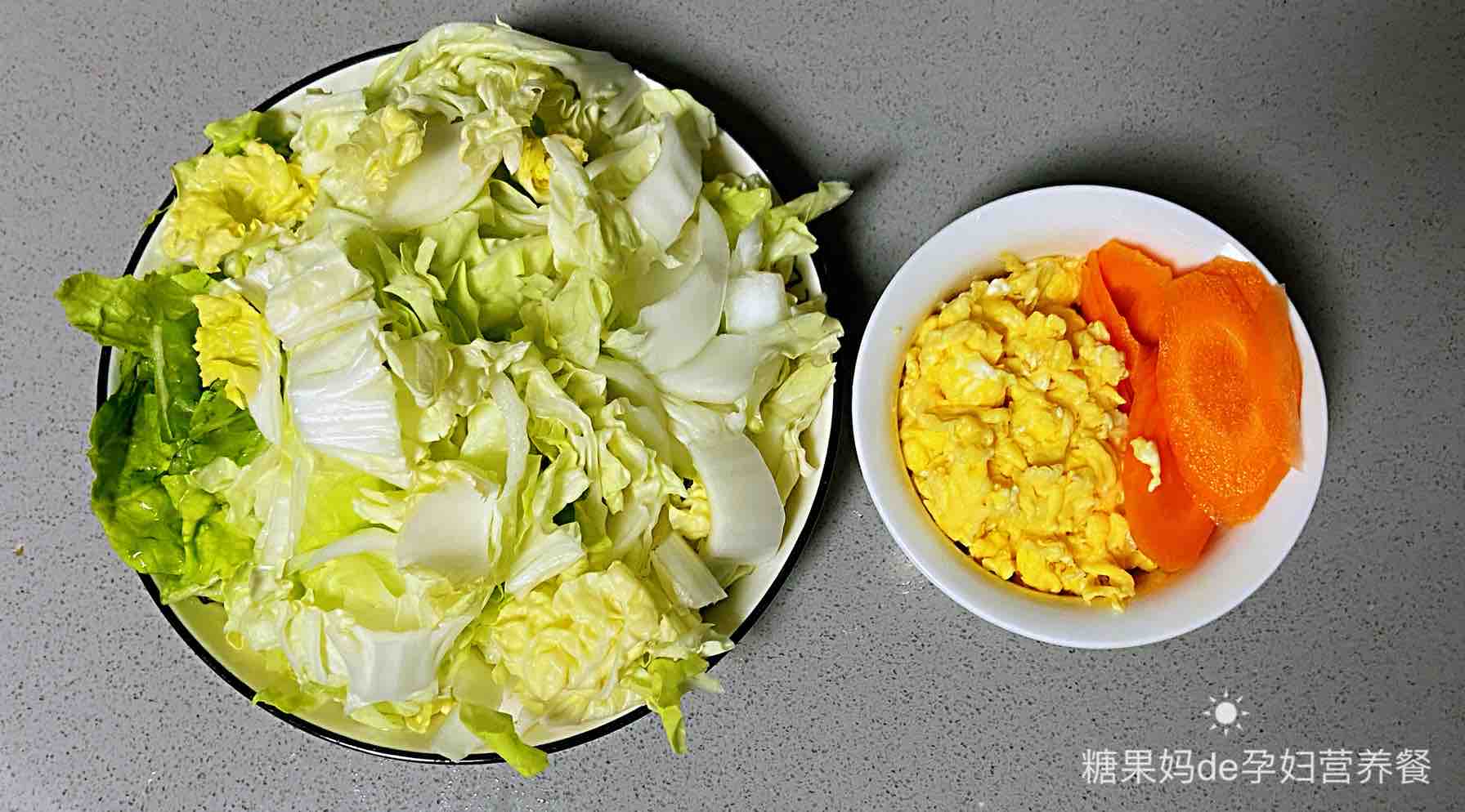 [recipe for Pregnant Women] Scrambled Eggs with Cabbage, Refreshing and Not Greasy, recipe