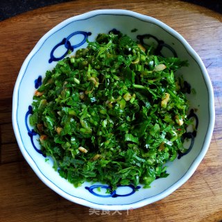 Green Peppers with Chopped Coriander recipe