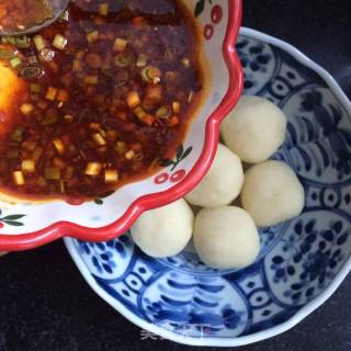 Potato Meatballs with Sauce recipe