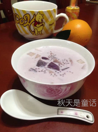 Purple Sweet Potato and Sago Sauce recipe