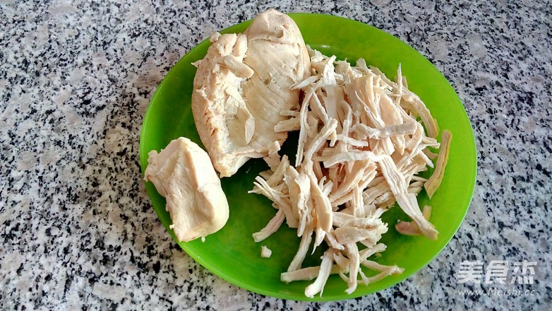 Shredded Chicken and Cucumber Salad recipe