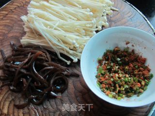 Cold Enoki Mushroom and Black Fungus recipe