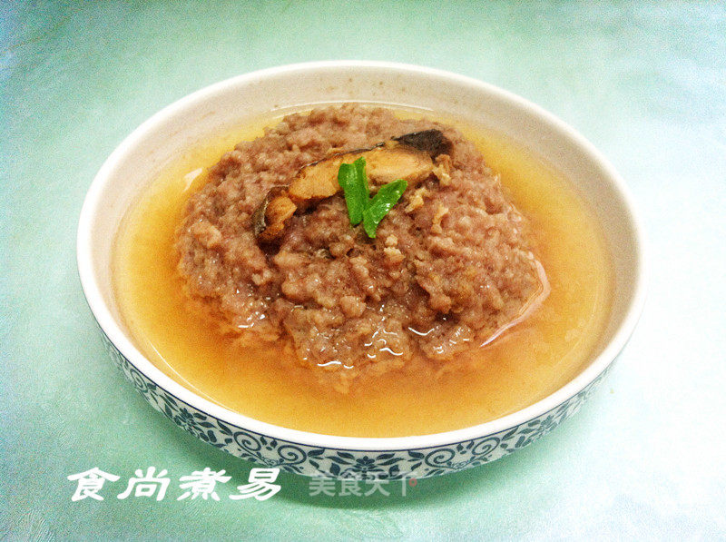 Steamed Meat Cake with Salted Fish recipe