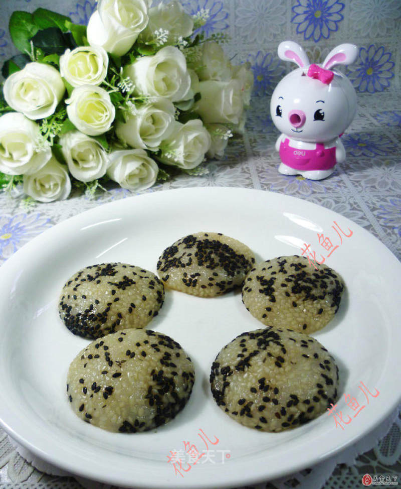 Double Sesame Glutinous Rice Cake recipe