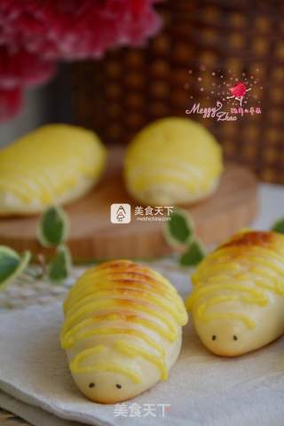 Caterpillar Meat Floss Bread recipe