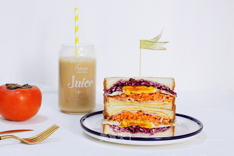 Vegetable Omelette Sandwich recipe