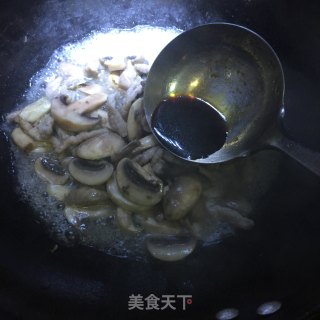 #信之美# Stir-fried Mushrooms with Shredded Pork recipe