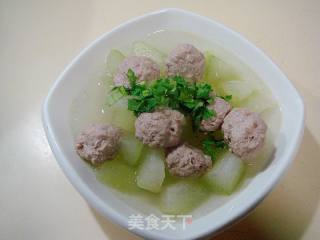 Home Cooking "winter Melon Boiled Meatballs" recipe