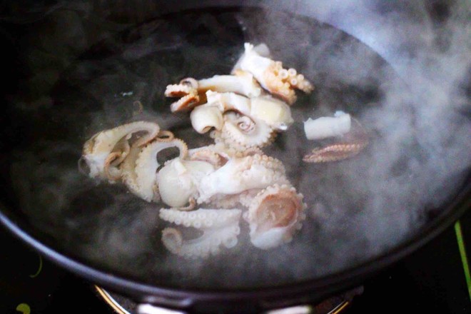 Lotus Root Slices Popped Peach Blossom Octopus recipe