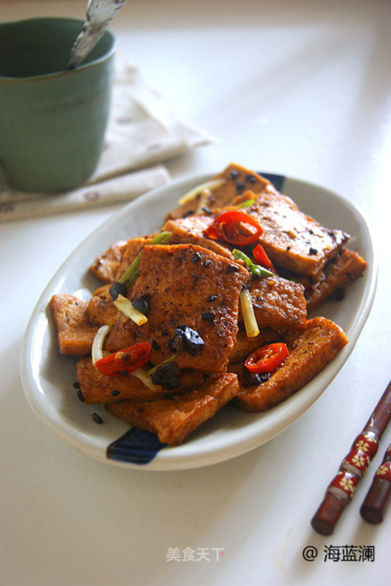 Braised Tofu with Black Bean Sauce recipe