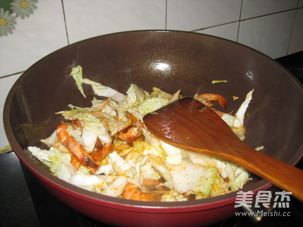 Sea Shrimp and Cabbage Soup recipe