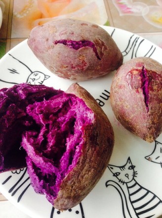 Microwave Roasted Purple Sweet Potato recipe