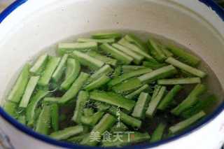 Yam Bitter Gourd Strips recipe