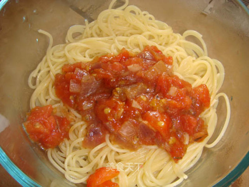 Authentic Vegetarian Version of Tomato Pasta recipe