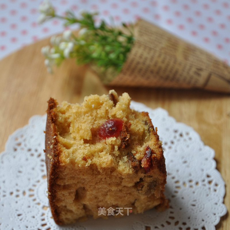 Caramel Mixed Fruit Cake recipe