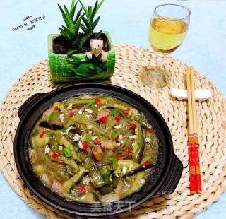 Eggplant Claypot with Minced Meat and Vermicelli recipe