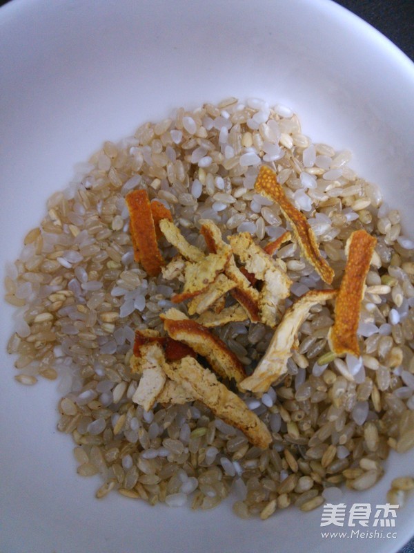 Red Bean and Tangerine Peel Rice recipe