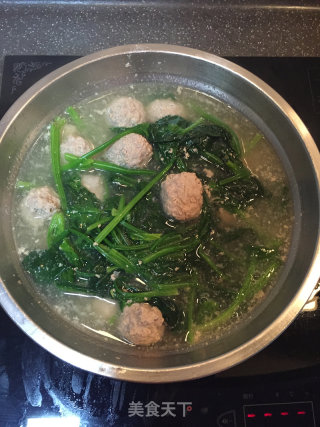 Spinach Meatball Soup recipe