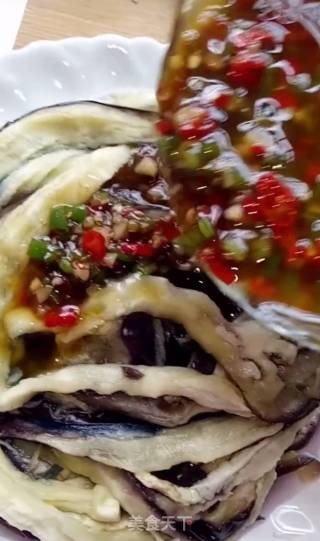 Steamed Eggplant with Cold Sauce recipe