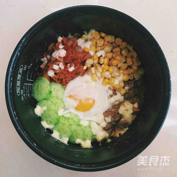 Claypot Rice with Cheese and Pork Slices recipe