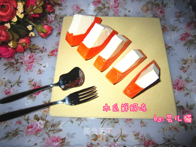 Papaya Milk Jelly recipe