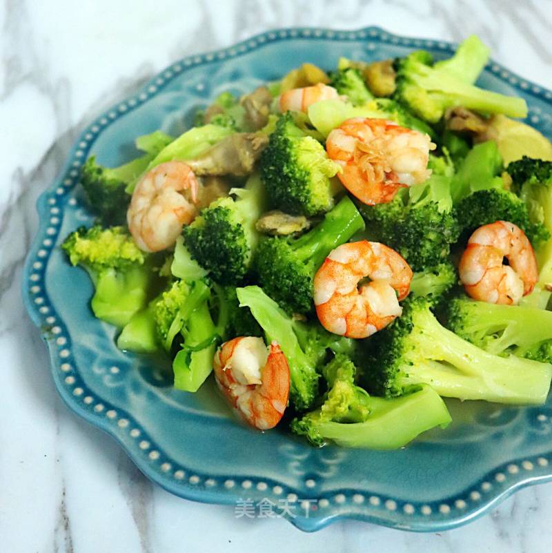 Fried Broccoli with Shrimp recipe